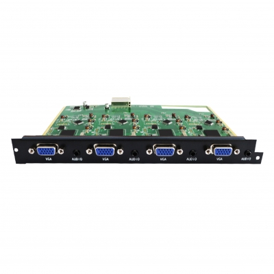 無縫矩陣4路VGA、Ypbpr分量及音頻輸入卡